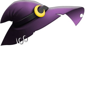 Plum Witch Hat